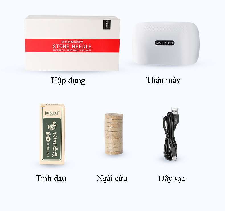Đai massage bụng hồng ngoại kết hợp rung làm ấm giảm mỡ